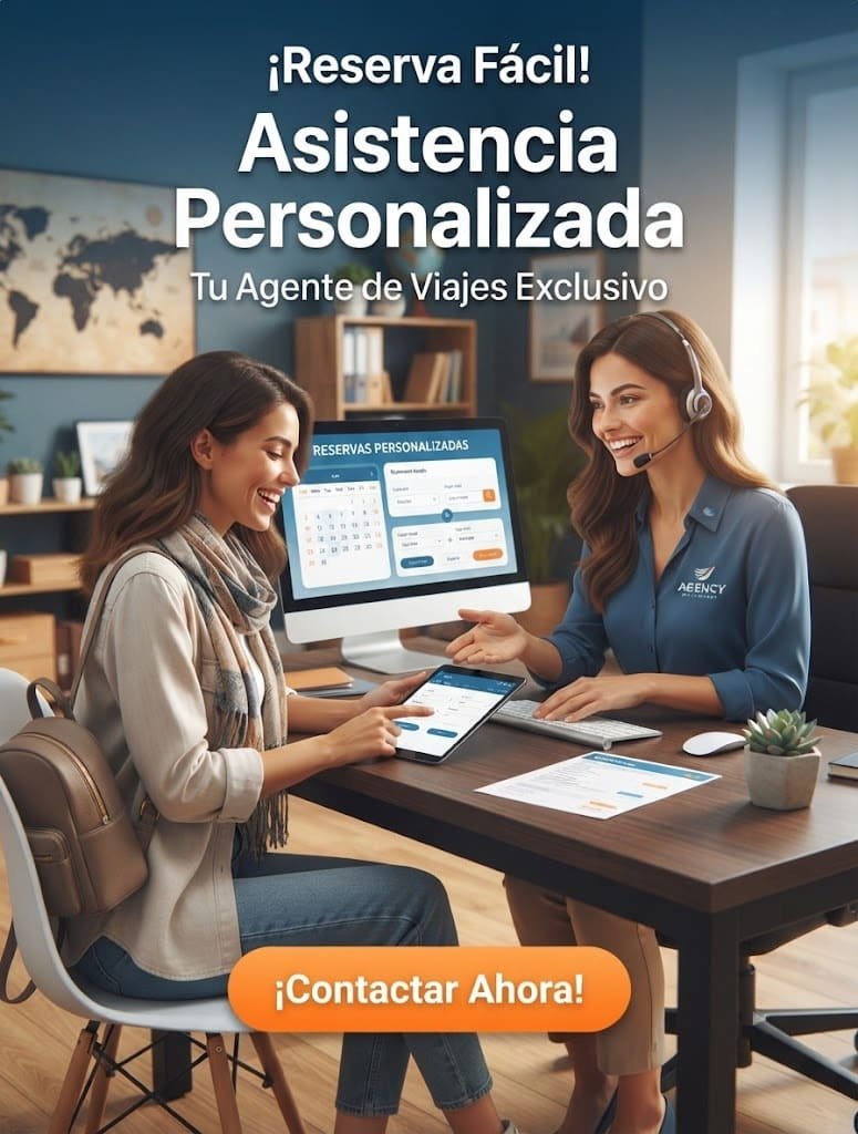 Asistencia personalizada para reservar tiquetes de avión