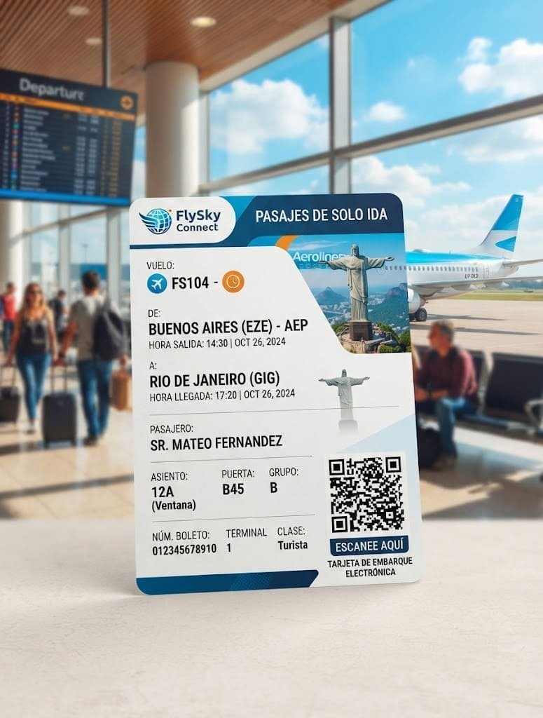 Tiquetes de avión de solo ida