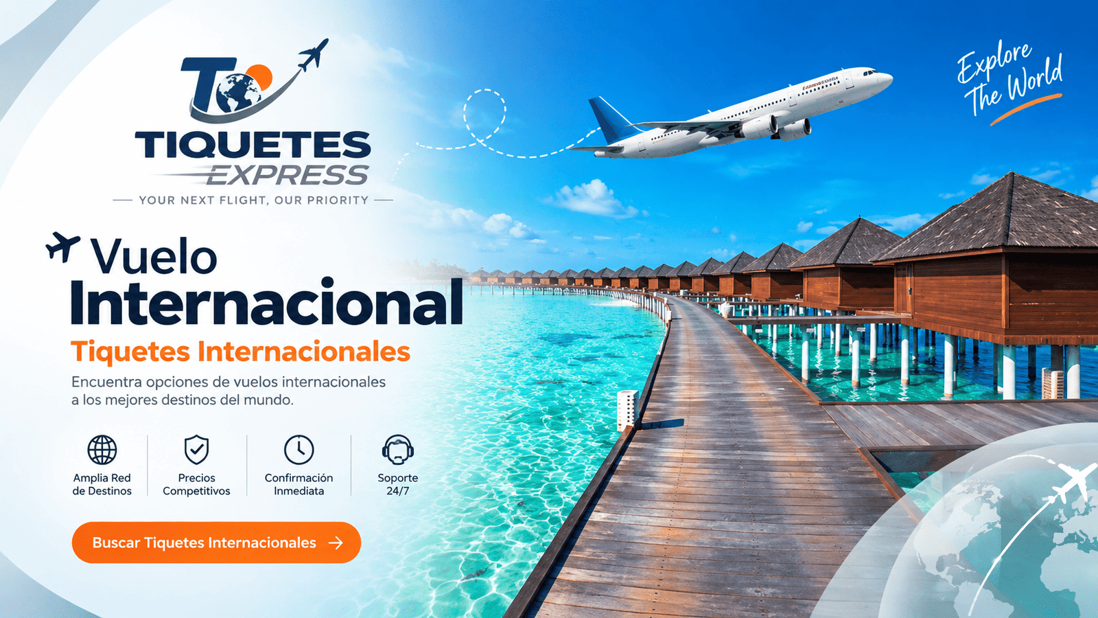Tiquetes aéreos internacionales y vuelos internacionales